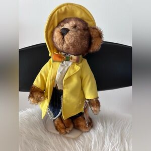 Mookie•1930’s 20thCENTURY Yellow Raincoat Teddy Bear 
Brass Button Bears